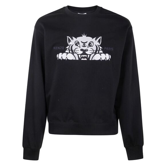 Kenzo Unisex Kenzo Happy Tiger Embroidered Classic Sweatshirt